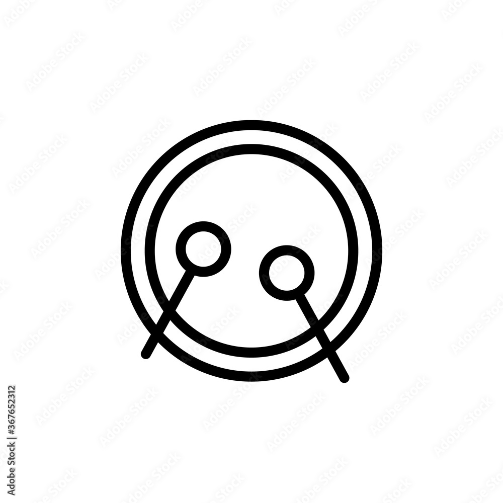 Drum, musical instrument icon. Simple line, outline vector elements of cultural activities icons for ui and ux, website or mobile application Drum, musical instrument icon. Simple line, outline vector elements of cultural activities icons for ui and ux, website or mobile application