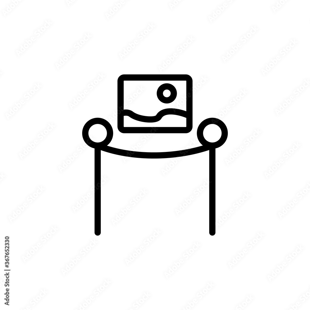 Picture, museum icon. Simple line, outline vector elements of cultural activities icons for ui and ux, website or mobile application Picture, museum icon. Simple line, outline vector elements of cultural activities icons for ui and ux, website or mobile application