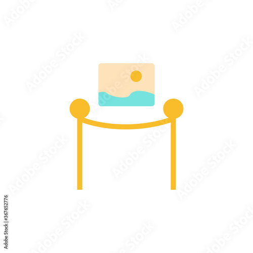 Picture, museum icon. Simple color vector elements of cultural activities icons for ui and ux, website or mobile application