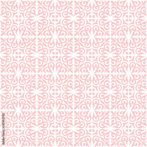 Ornamental seamless repeat tile pattern background