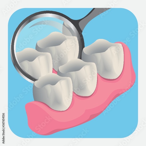 teeth with mirror