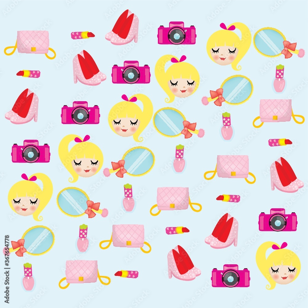 Fototapeta premium woman accessories background