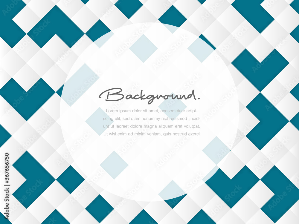 Creative minimal geometric dynamic shapes on white copy space background use for template, banner or wallpaper.