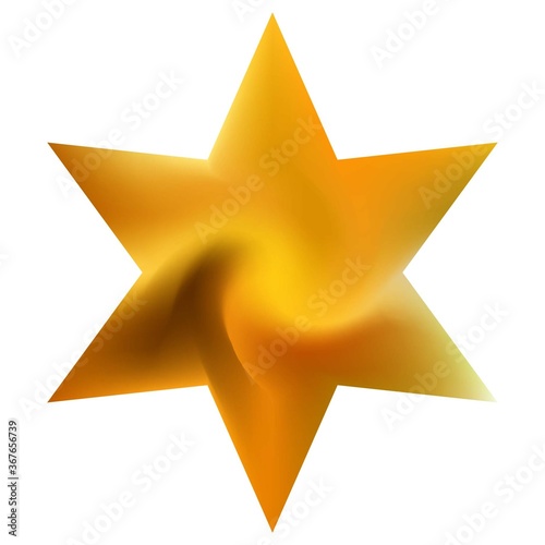 Mesh background in the form of hexagram.