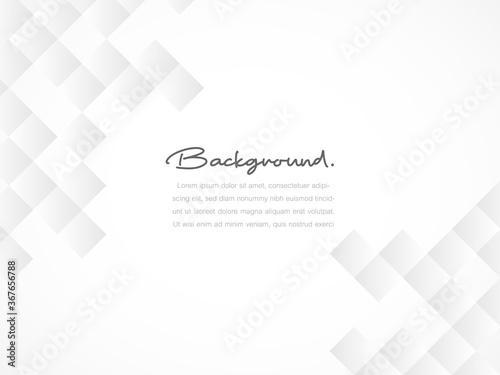 Creative minimal geometric with dynamic shapes abstract white and grey color background use for template, banner or wallpaper.