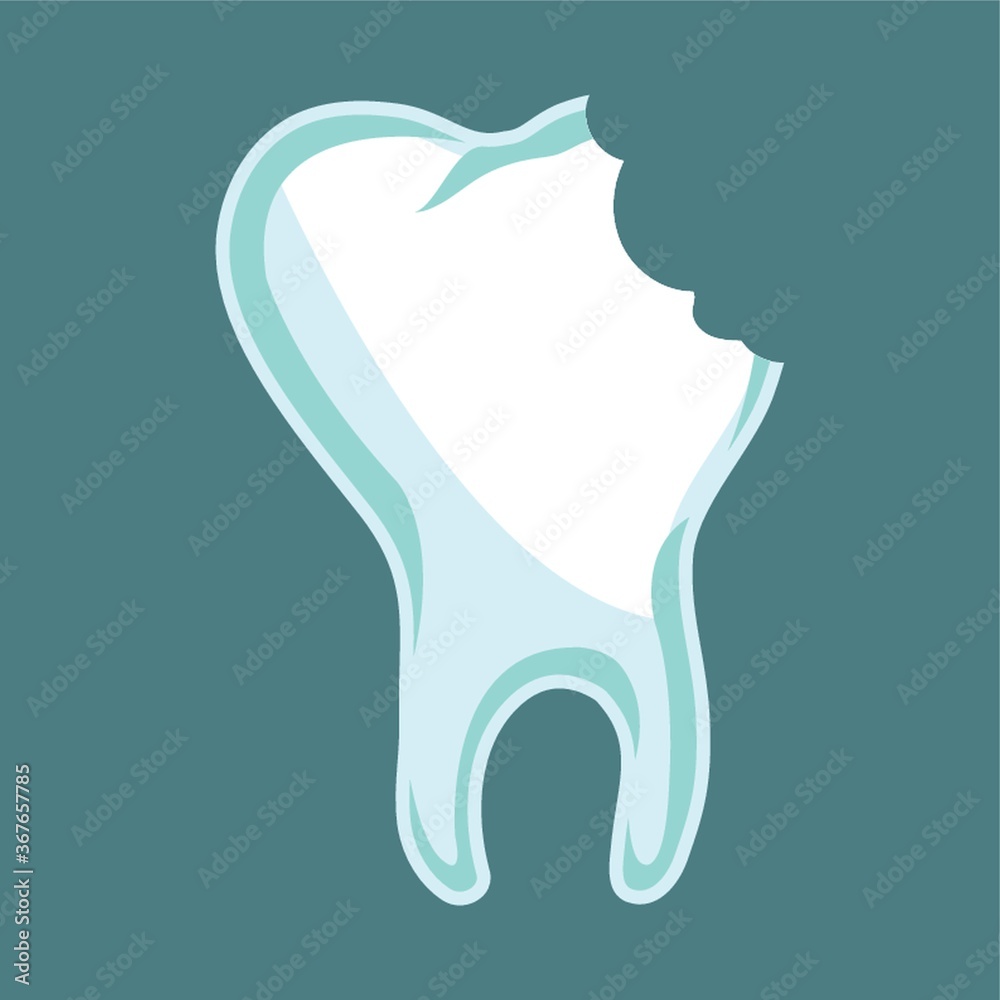 Obraz premium cracked tooth