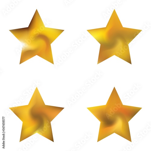 Set of pentagram modern backgrounds.