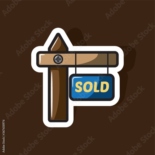 sold board sign