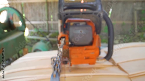 Wallpaper Mural Closer look of the blade of the chainsaw  Torontodigital.ca