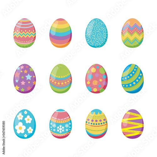 set of easter icons