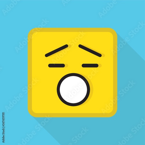 emoticon yawning