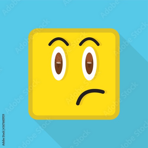 emoticon looking dissatisfied