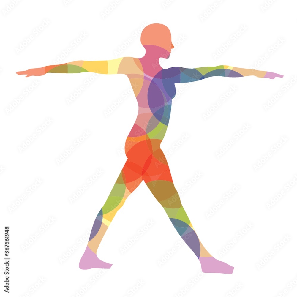 man silhouette practising yoga in standing pose man silhouette practising yoga in standing pose