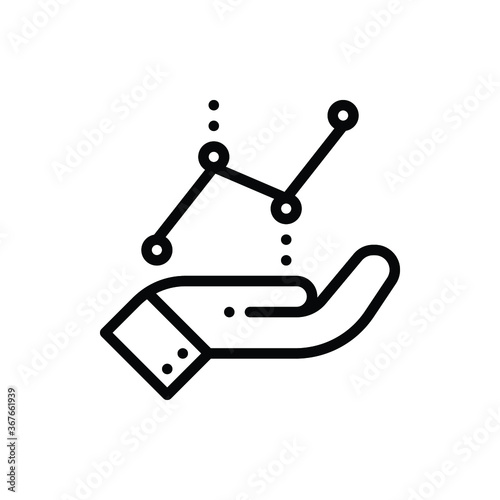 Statistic, Diagram, Chart Icon Logo Vector Isolated. Marketing and Growth Icon Set. Editable Stroke and Pixel Perfect.