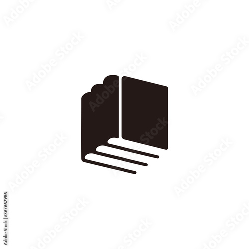 abstract book fly simple geometric symbol vector