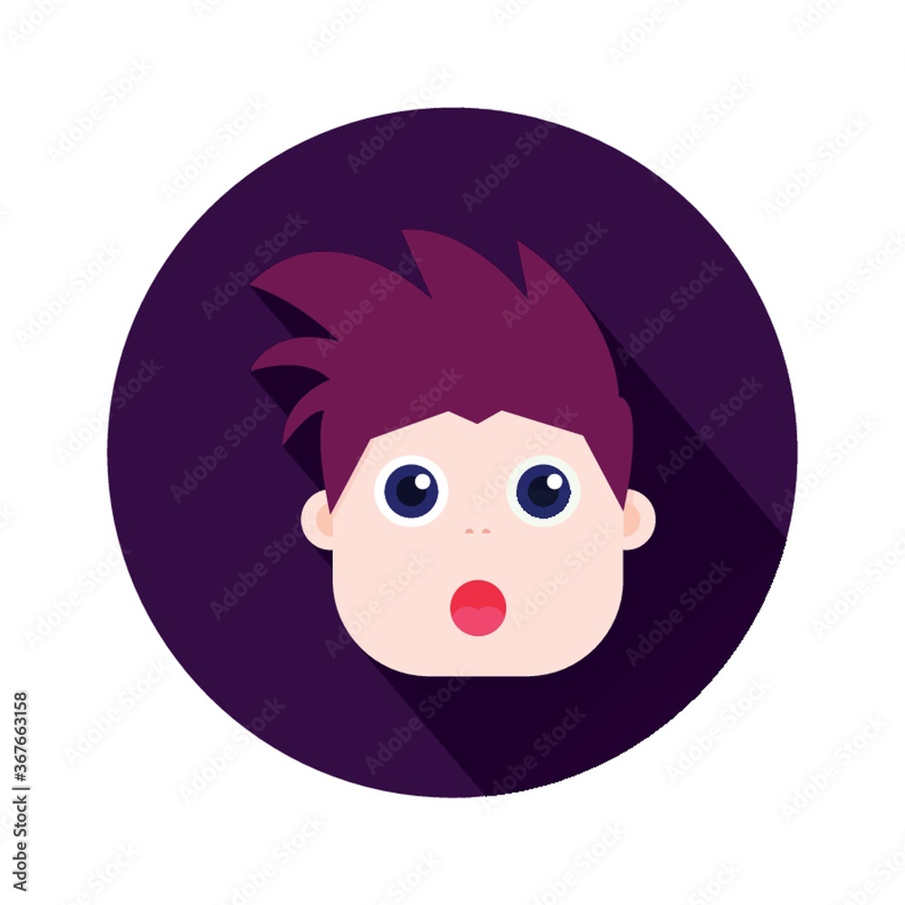 Obraz premium boy with surprised face