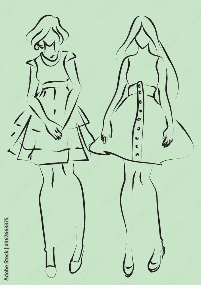 fashionable woman fashionable woman