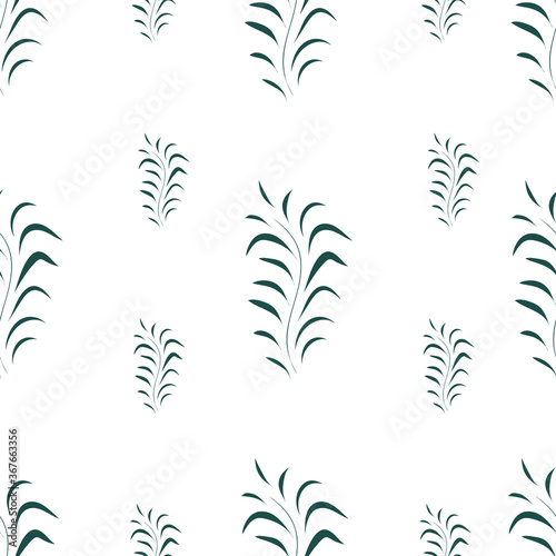 Floral design Seamless white with blue. Vector illustration pattern for fabric, textile, gift wrapping, background, wallpaper, bullet journal, scrapbooking 