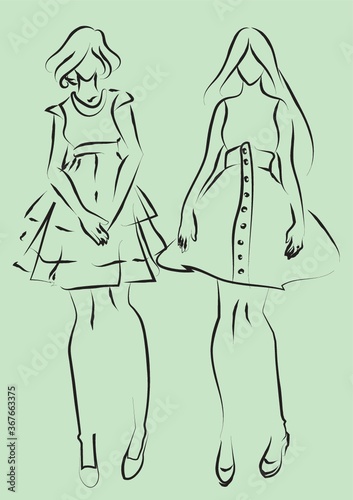 fashionable woman