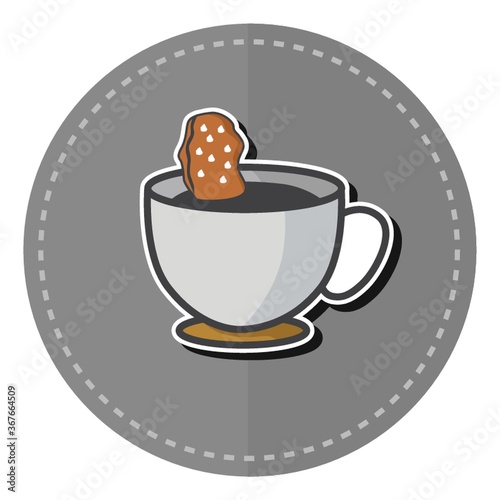 coffee with biscuit