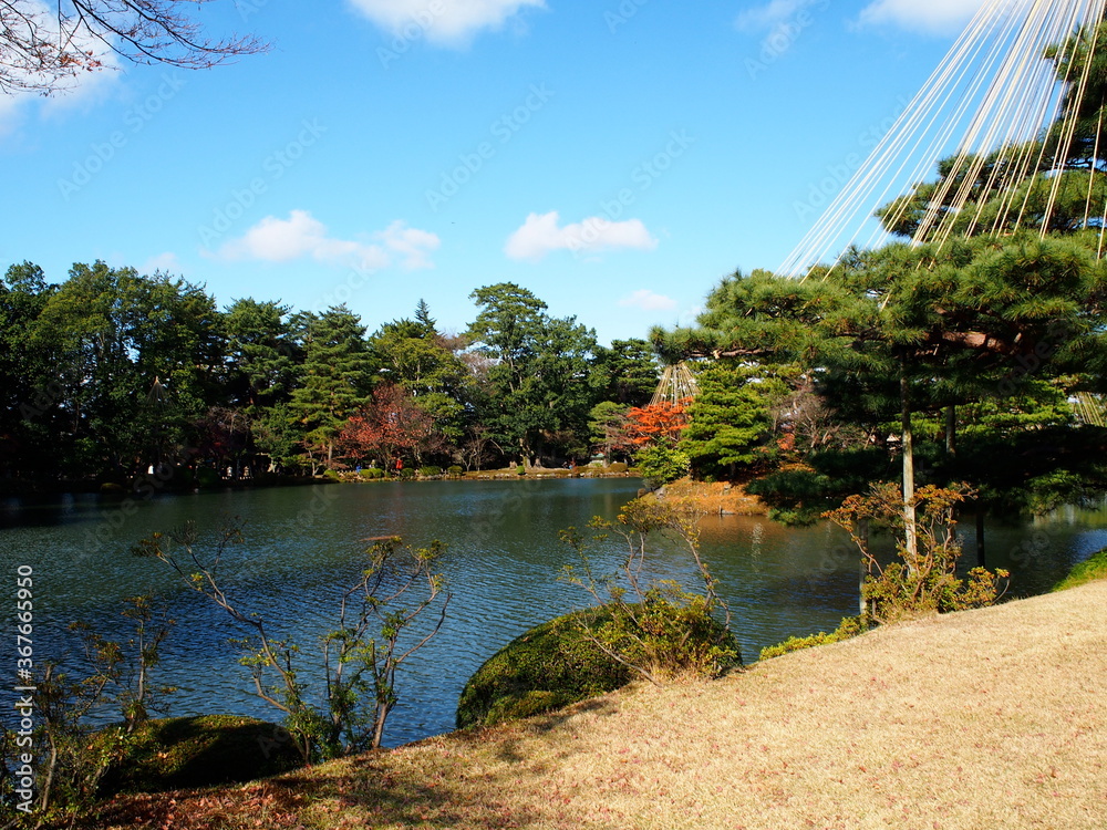 Fototapeta premium 日本 金沢 兼六園 日本庭園