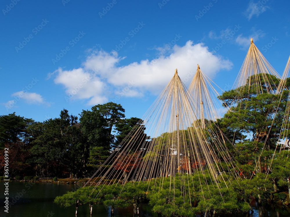Obraz premium 日本 金沢 兼六園 日本庭園