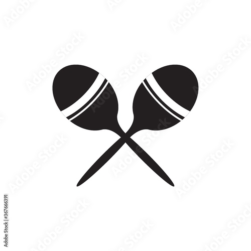 silhouette of maracas