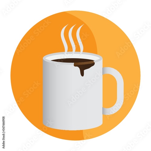 hot coffee in mug
