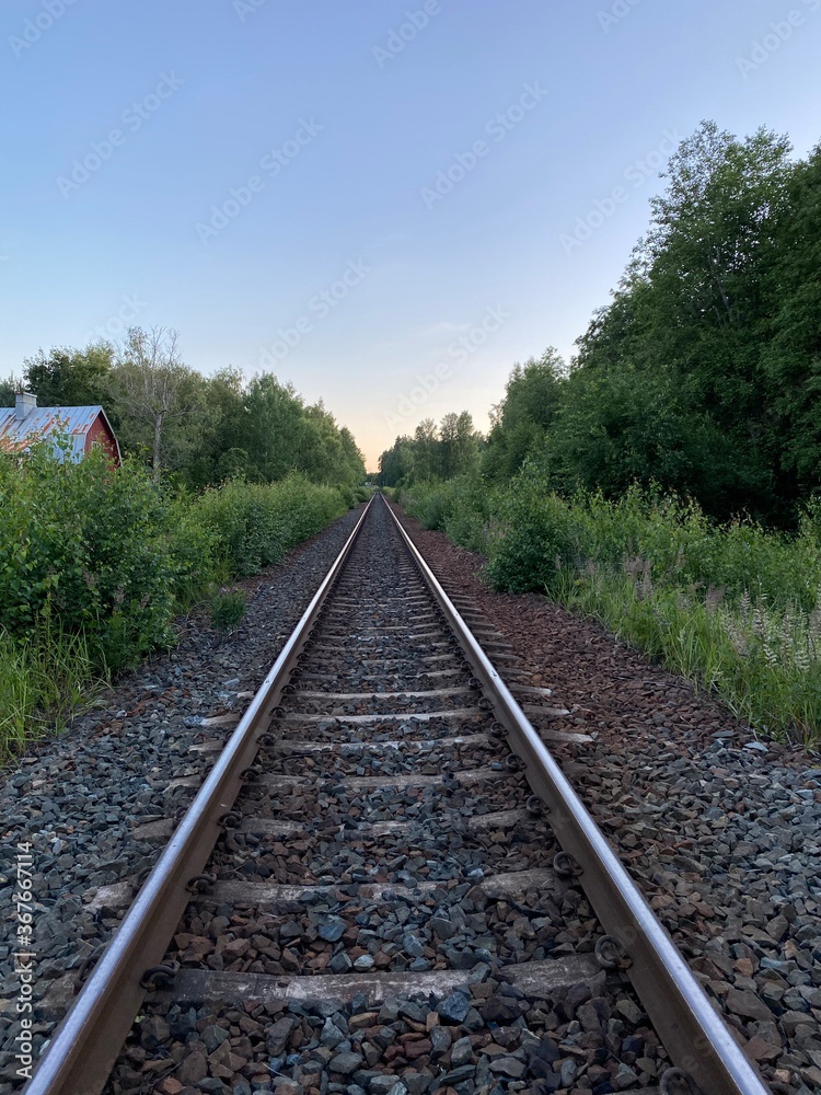 railway in the countryside