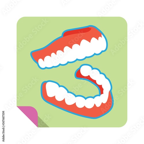 a set of dentures