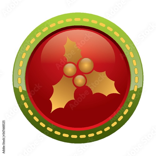 mistletoe button