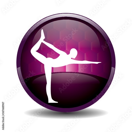 girl silhouette practising yoga in lord of the dance pose