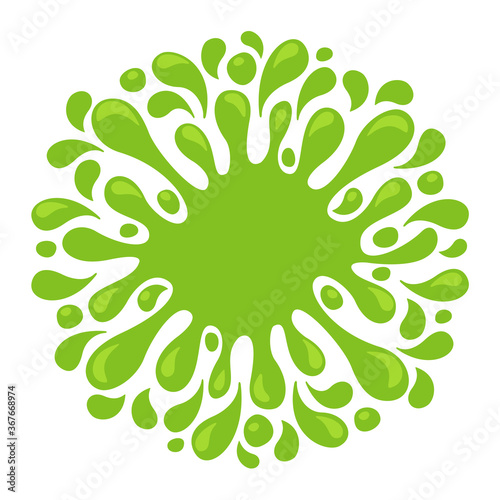 water drop lemon green juice splash shape, water blob green apple flat icon isolated on white, green tea water splash expose, aloe juice drop for banner, lime juice splatter flow for graphic symbol