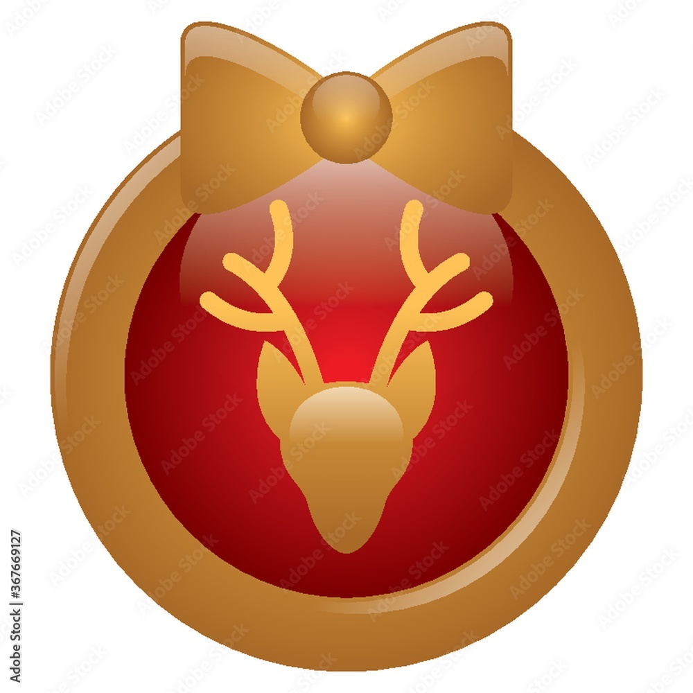 reindeer button reindeer button
