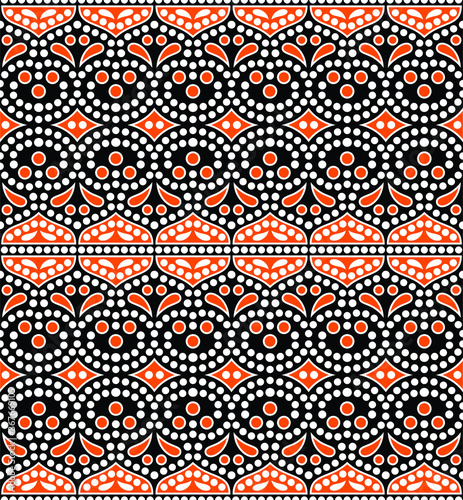 colorful vector chunri dot panting mosaic pattern design