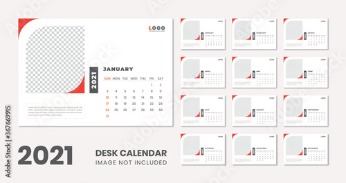 2021 new year desk calendar 