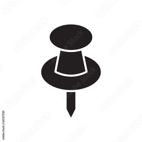 Push pin icon vector
