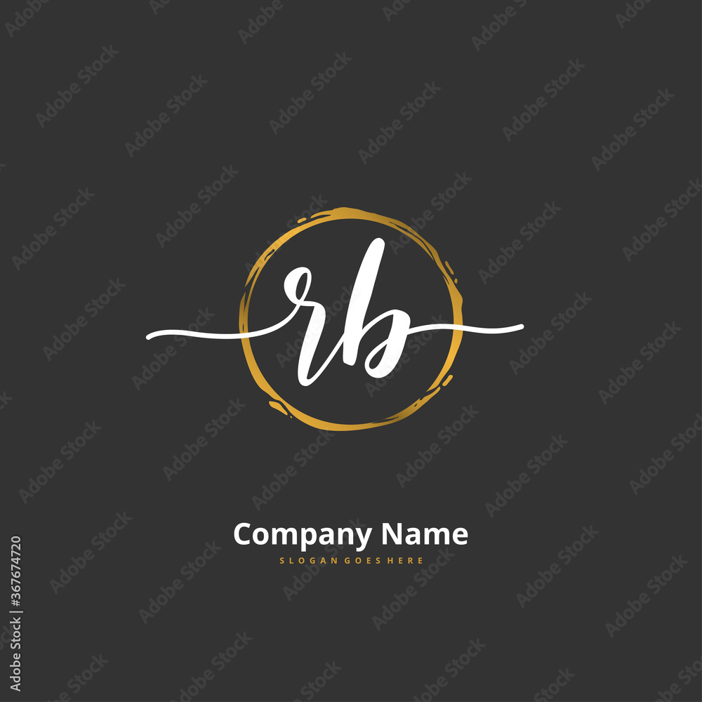 R B RB Initial handwriting and signature logo design with circle. Beautiful design handwritten logo for fashion, team, wedding, luxury logo. R B RB Initial handwriting and signature logo design with circle. Beautiful design handwritten logo for fashion, team, wedding, luxury logo.