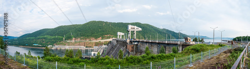 View of the hydroelectric dam