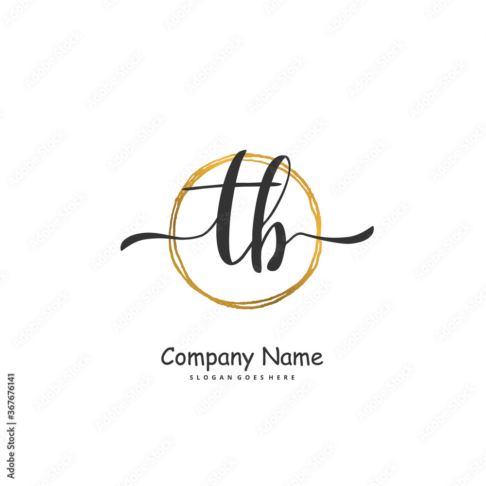 T B TB Initial handwriting and signature logo design with circle. Beautiful design handwritten logo for fashion, team, wedding, luxury logo. T B TB Initial handwriting and signature logo design with circle. Beautiful design handwritten logo for fashion, team, wedding, luxury logo.