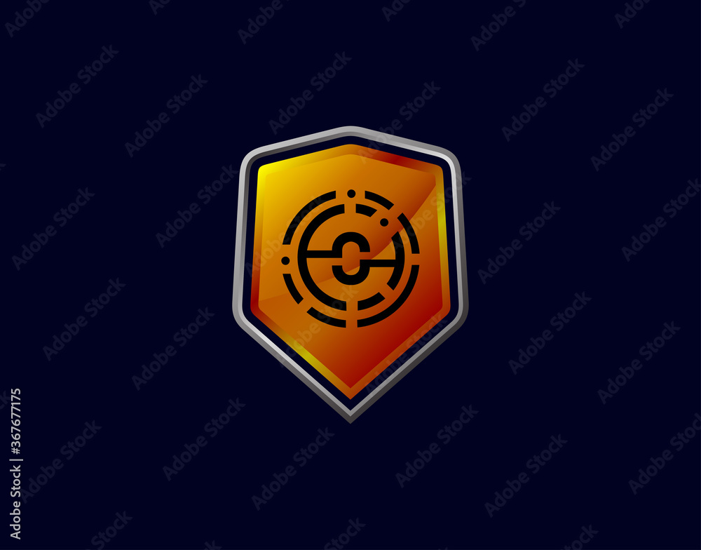 O Letter Logo With Gear Circle Pixel and Modern Shield Design. Security O Icon Protection Design Template. O Letter Logo With Gear Circle Pixel and Modern Shield Design. Security O Icon Protection Design Template.