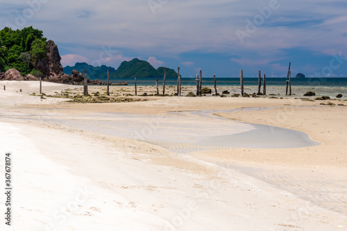 Fototapeta Naklejka Na Ścianę i Meble -  View of beautiful beach Thungsang Bay, Chumphon, Thailand. 