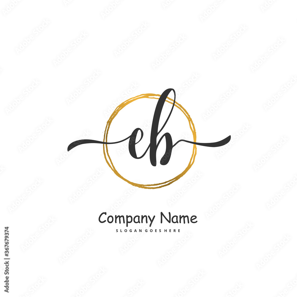 E B EB Initial handwriting and signature logo design with circle. Beautiful design handwritten logo for fashion, team, wedding, luxury logo. E B EB Initial handwriting and signature logo design with circle. Beautiful design handwritten logo for fashion, team, wedding, luxury logo.