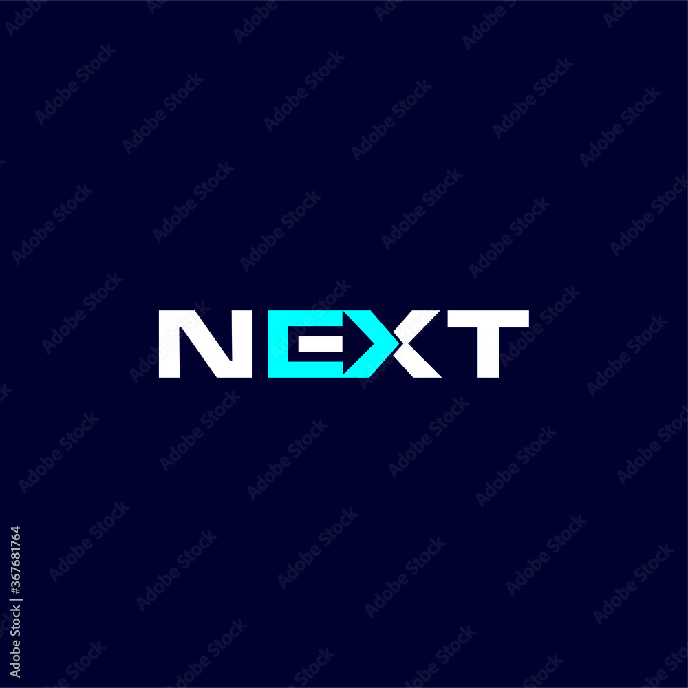 Next logo icon vector template for corporate logo and business card design.