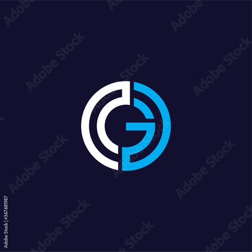 O & G letters Joint logo icon vector template for corporate logo and business card design.

