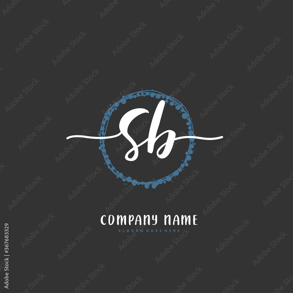 S B SB Initial handwriting and signature logo design with circle. Beautiful design handwritten logo for fashion, team, wedding, luxury logo. S B SB Initial handwriting and signature logo design with circle. Beautiful design handwritten logo for fashion, team, wedding, luxury logo.