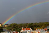 rainbow over Adelaide, Australia