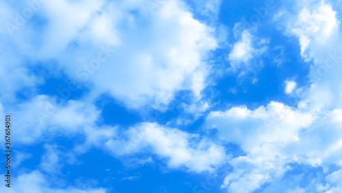 blue sky with beautiful natural white clouds