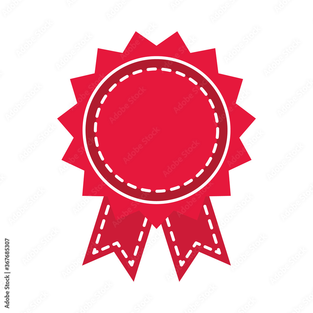 decorative award seal stamp icon, flat style decorative award seal stamp icon, flat style