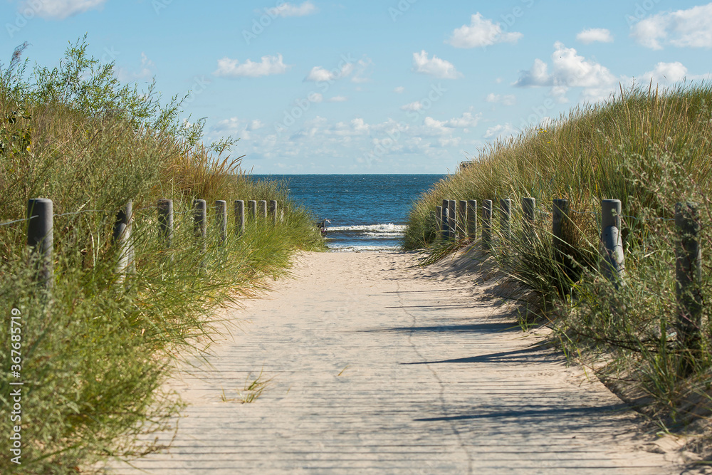Fototapeta premium Strandweg, Strand, Düne